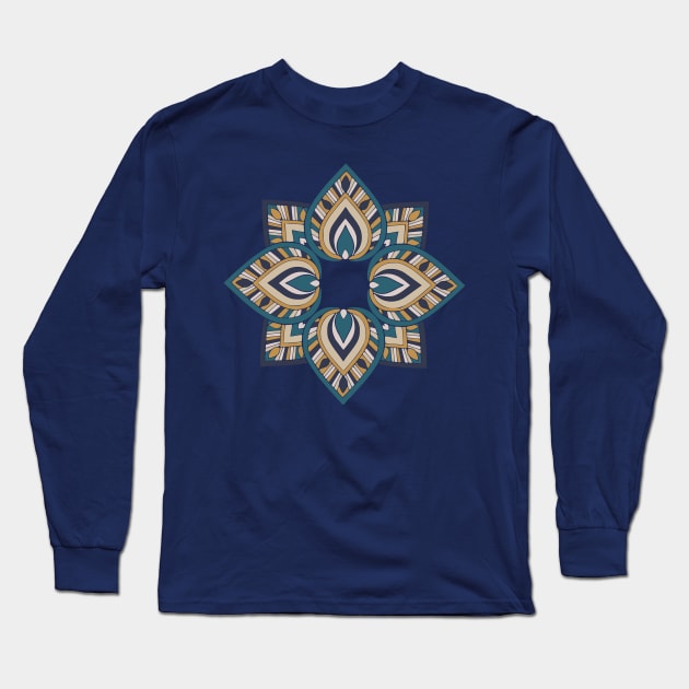 Art Deco Design Long Sleeve T-Shirt by AlondraHanley